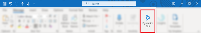 Открытие панели App for Outlook.