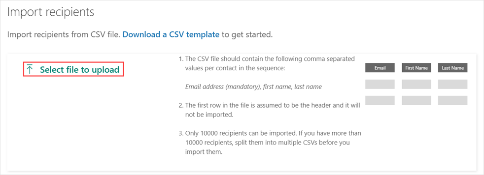 Отправить CSV-файл.