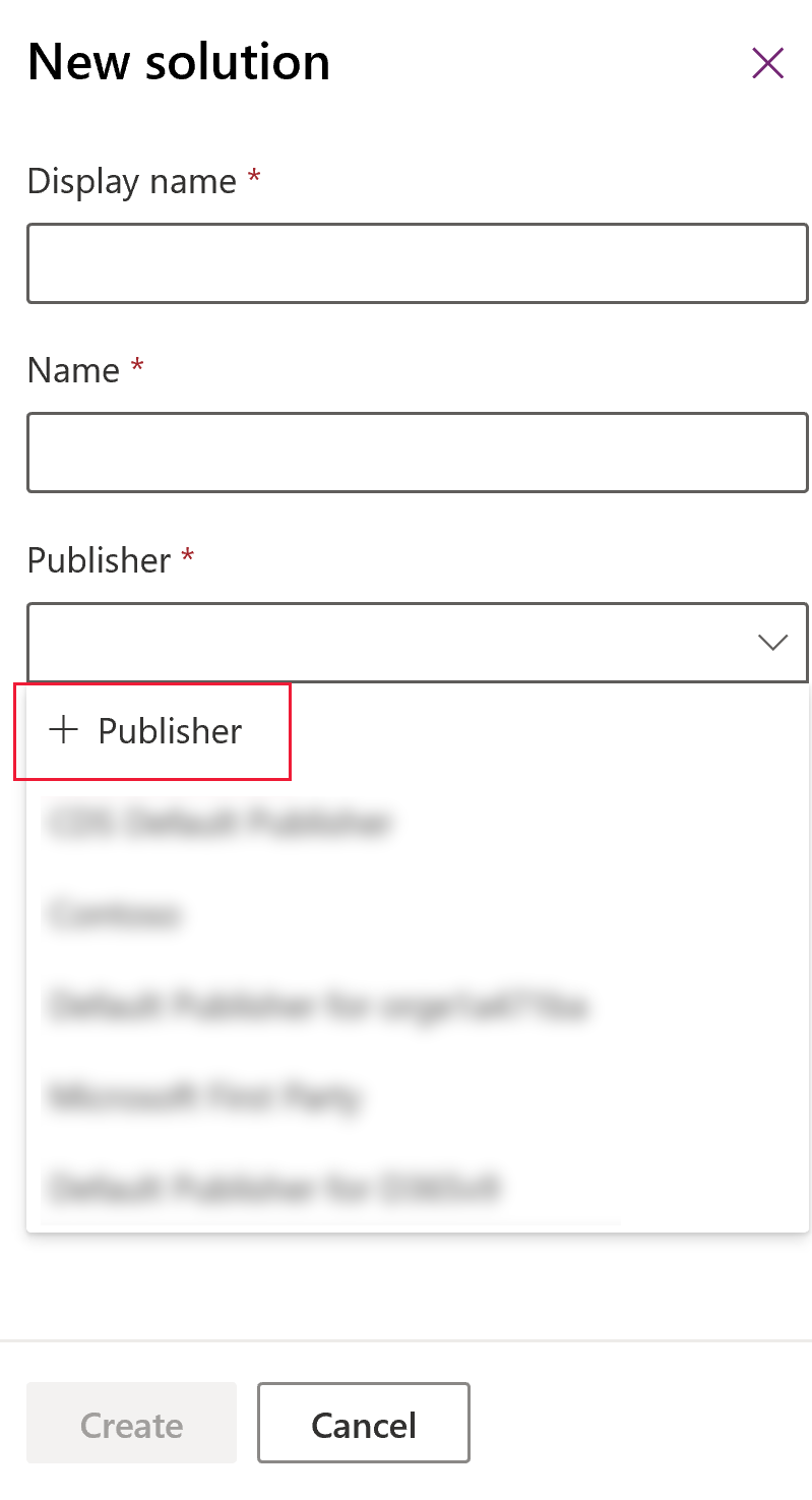 Create a new publisher