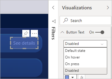 Customize disabled button formatting
