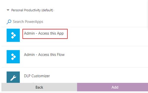 Выберите «Администратор — Доступ к этому приложению», чтобы встроить это приложение в Power BI.