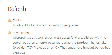 Сообщение об ошибке: соединение с сервером было успешно установлено, но затем произошла ошибка.