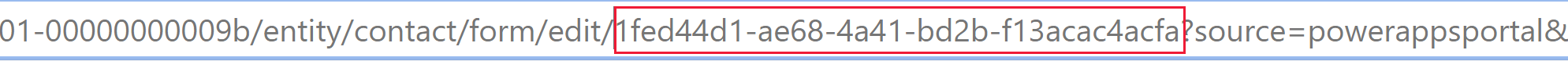 Идентификатор формы можно найти в URL-адресе браузера, если открыть форму в современном конструкторе форм.