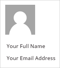 Изображение с именем и адресом электронной почты