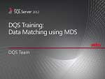 Это пятое обучающее видео из серии, в котором рассказано о том, как можно посредством интеграции служб DQS со службами Master Data Services воспользоваться функциональностью сопоставления служб DQS. Знания из базы знаний служб DQS можно использовать для сопоставления данных с помощью надстройки служб Master Data Services для Excel.