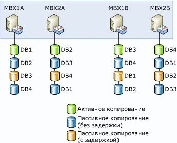 Структура копии базы данных для Contoso, Ltd