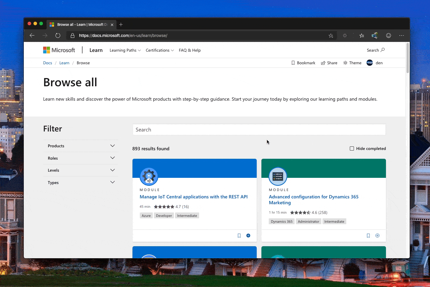Add module to Microsoft Learn collection.