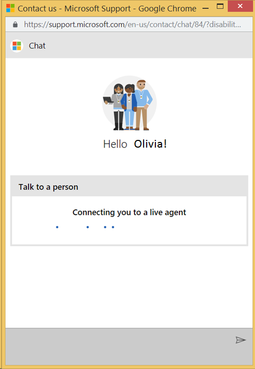 Agent chat microsoft Using Teams