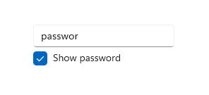 Поле ввода пароля с настраиваемой кнопкой показа