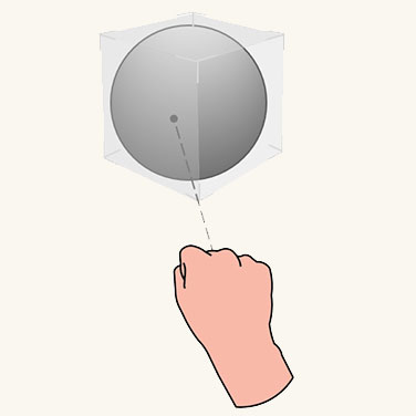 Управление крупным объектом издалека с помощью инстинктивных жестов