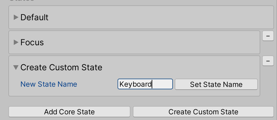 Adding custom state to interactive element