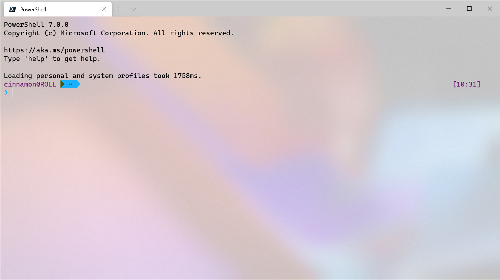 Windows Terminal Frosted Glass Theme
