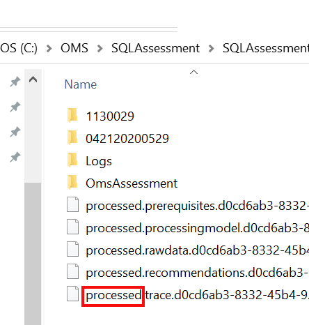Screenshot showing a File Manager window displaying processed data files.
