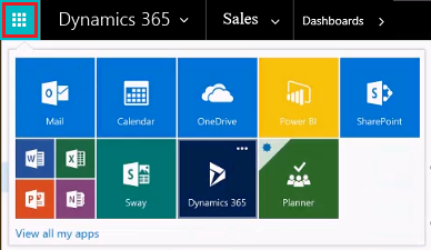 Microsoft 365 zaganjalnik aplikacij.