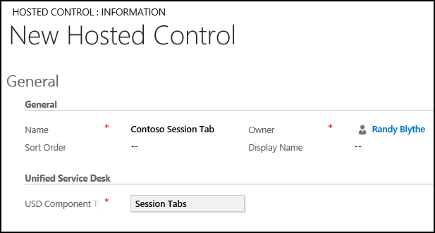 Create a Session Tabs hosted control.