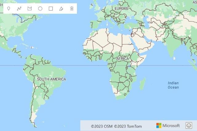 Azure Maps ritverktyg
