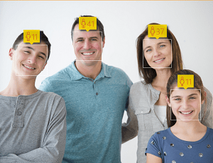 Vision Analysera familj foto ansikte