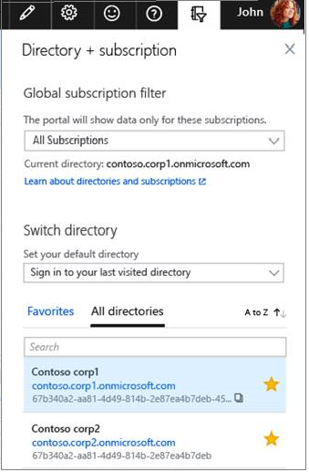 Skärmbild som visar Switch-katalogen.