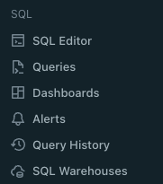 Ny SQL-aktivitetsgrupp i sidofältet för navigering