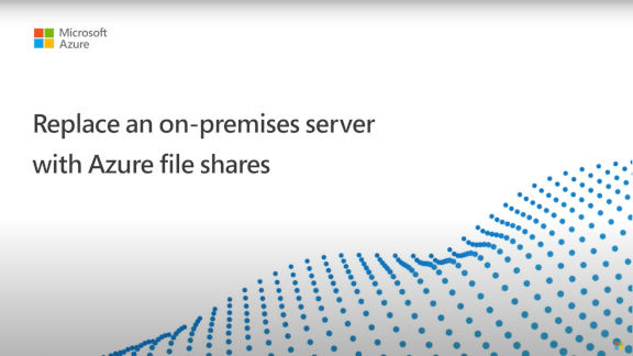 Demo om hur du konfigurerar DFS-N med Azure Files – klicka för att spela upp!