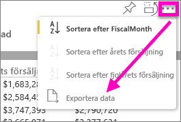 Select Export data.