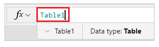 Exempel på Excel-datakälla.