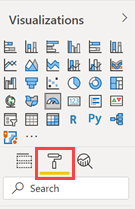 Screenshot of the old Format pane icon.