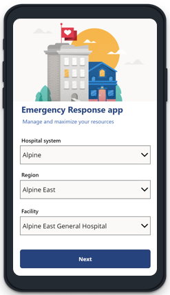 ใช้แอปบนมือถือ Hospital Emergency Response