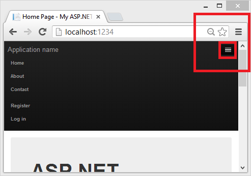 A S P noktam NET Giriş sayfasını gösteren ekran görüntüsü. Gezinti simgesi vurgulanır ve seçilidir ve gezinti bağlantıları içeren bir açılan menü gösterilir.