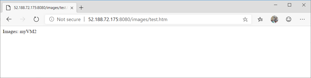 Görüntü URL’sini uygulama ağ geçidinde test etme