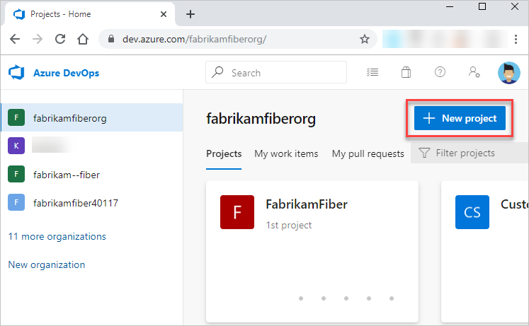 Screenshot of Open Projects.