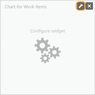 Work item chart unconfigured widget