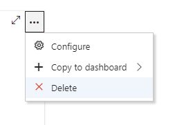 Delete a widget from a dashboard