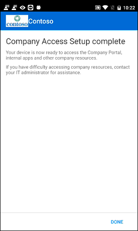 Android enterprise intune