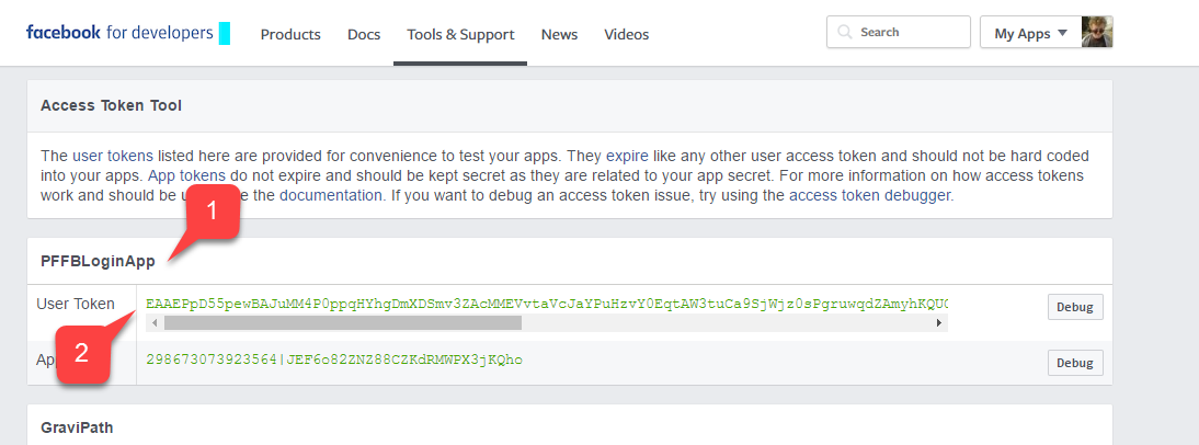 Facebook Access Token Tool