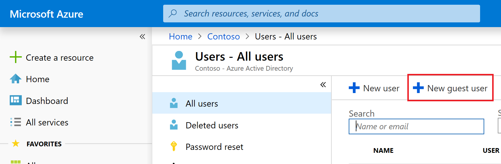 Microsoft Entra ID'de bir konuk ekleyin.