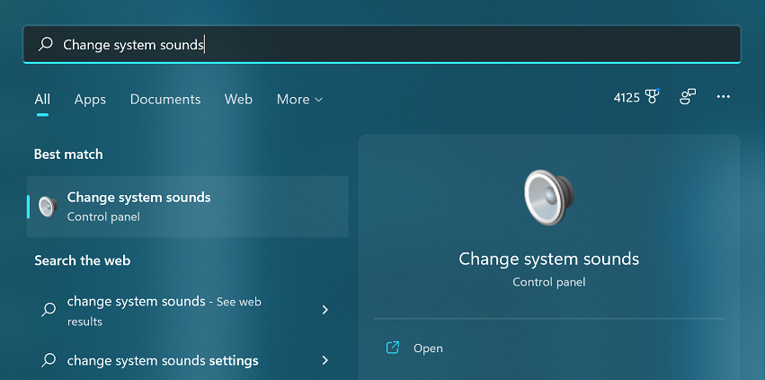 Windows 11'de Arama kutusunun ekran görüntüsü.