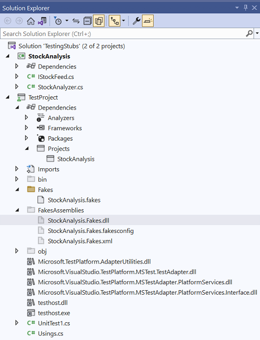 Screenshot of Solution Explorer showing all files.