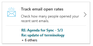 Track email open rates.