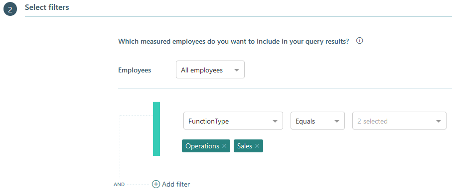 Person query filter.