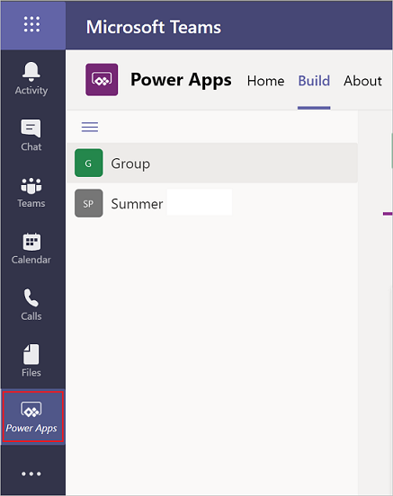 Chọn Power Apps.
