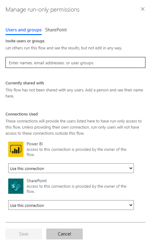Manage run-only permissions.