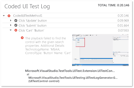 Coded UI test log file