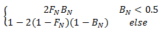 Mathematical formula for an overlay effect.