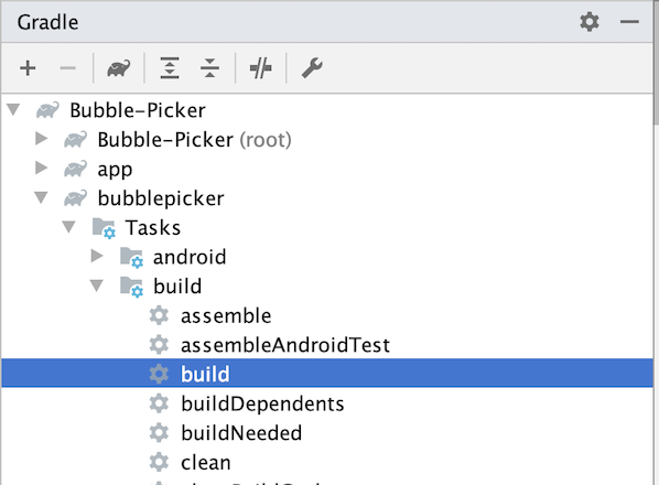 Android Studio Gradle Execute Task