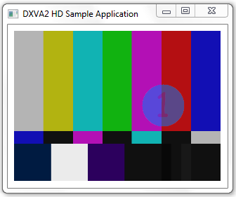 dxva-hd 示例的屏幕截图
