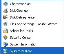 螢幕擷取畫面顯示「系統還原」功能表。