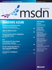 MSDN 杂志 四月 2011