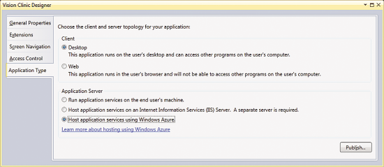 Choosing to Host Application Services on Windows Azure