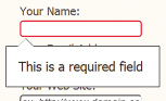 Using the Required Attribute on a Form Field